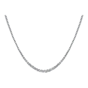 6 Carat Natural Diamond Riviera Graduated Tennis Necklace Platinum 17"