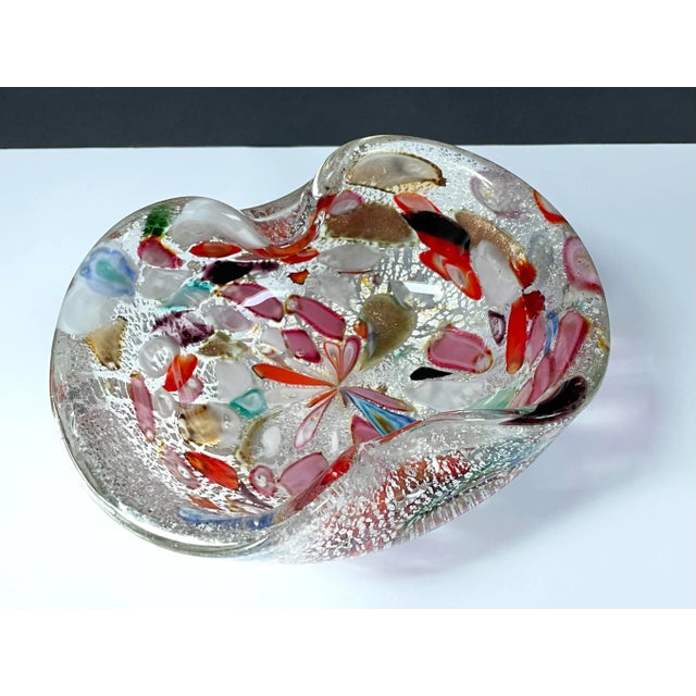 1960s Vintage Murano Art Glass Decorative Bowl For Sale In Chicago - Image 6 of 11