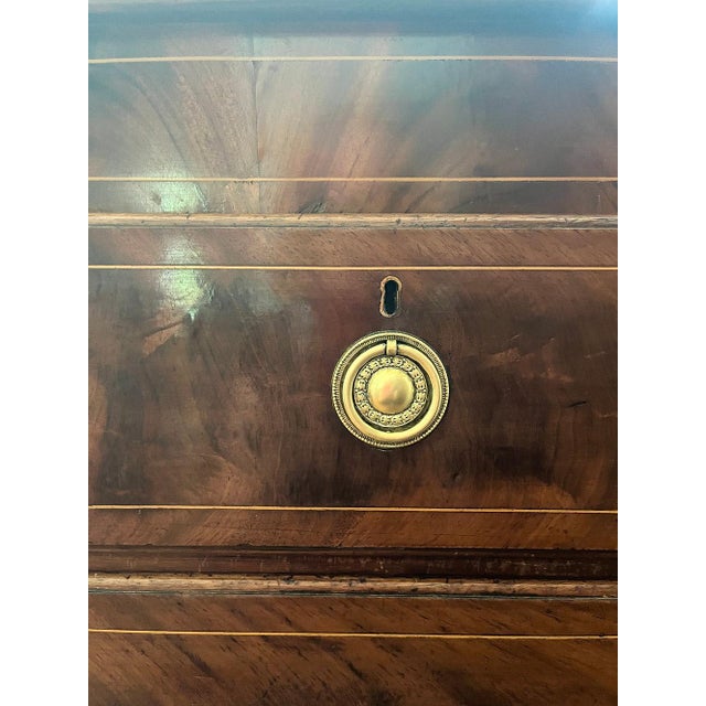 Wood 19th Century Georgian Mahogany Dresser with Inlay For Sale - Image 7 of 12