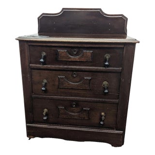 Antique Primitive Dresser Early 20th Century 3 Drawers For Sale