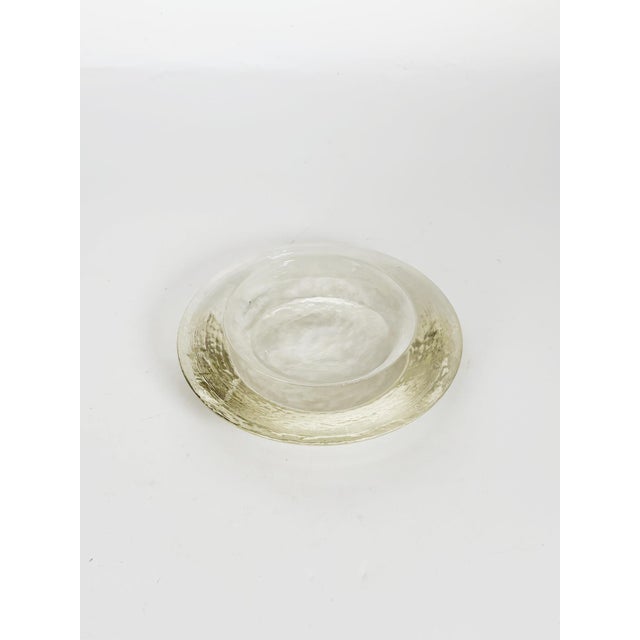 Vintage Round Glass Ashtray, France, 1970s For Sale - Image 4 of 10