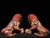 Late 20th Century Monumental Pair of Vintage Gilt Bronze & Cinnabar Guardian Lions – Large Temple Foo Dogs For Sale - Image 5 of 12