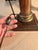 Wood Antique Nautical Oil Lamps, Electric, a Pair For Sale - Image 7 of 7