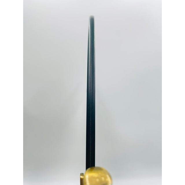 Metal Charles Hollis Jones Sculptural Brass Pivot Mirror, 1960s Hollywood Regency For Sale - Image 7 of 18
