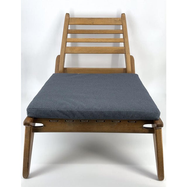 Mid-Century Hunter Chair from Oak by Heger Heinz for Kunsthandwerk Annaberg Buchholz, Former GDR, 1960s For Sale - Image 9 of 10