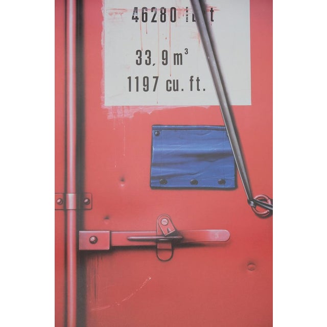 Peter KLASEN (1935) Exhibition 83 Montbéliard: The Red Container Original color poster On poster paper, 47 x 69 cm...