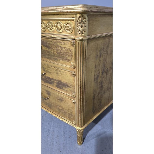 French Gilded Chest of Drawers For Sale - Image 5 of 17