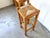 Wood Brutalist High Stool in Wood and Woven Straw, 1960s For Sale - Image 7 of 15