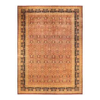 Mogul, One-of-a-Kind Hand-Knotted Area Rug - Orange, 12' 3" x 17' 1" For Sale