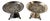 Small Silver Plated Fruit Bowls, Set of 2 For Sale