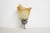 French Tulip and Fish Wall Sconce in Chrome and Peach Marbled Glass, 1940s For Sale - Image 6 of 11