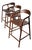 Kobe Bar Chair in Walnut Finish For Sale