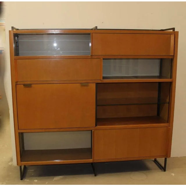 Bookcase with Secretaire by Georges Frydman for EFA, Circa 1960 For Sale - Image 16 of 16