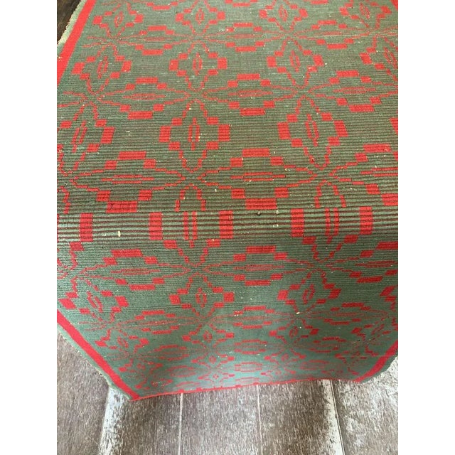 Mid-Century Swedish Hand Woven Runner Rug For Sale - Image 5 of 11