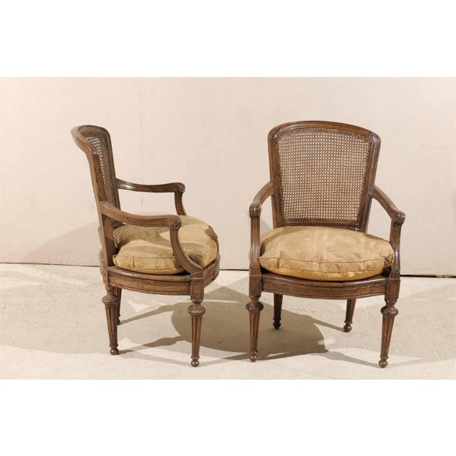 18th Century Italian Wooden Armchairs- A Pair For Sale In Atlanta - Image 6 of 11