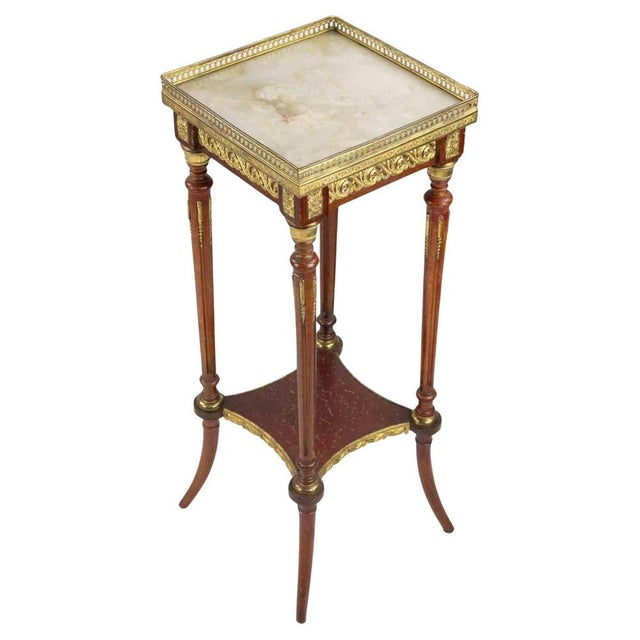 Gold Italian Empire Style Altana Side Table in Wood and Metal, 19th Century For Sale - Image 8 of 8