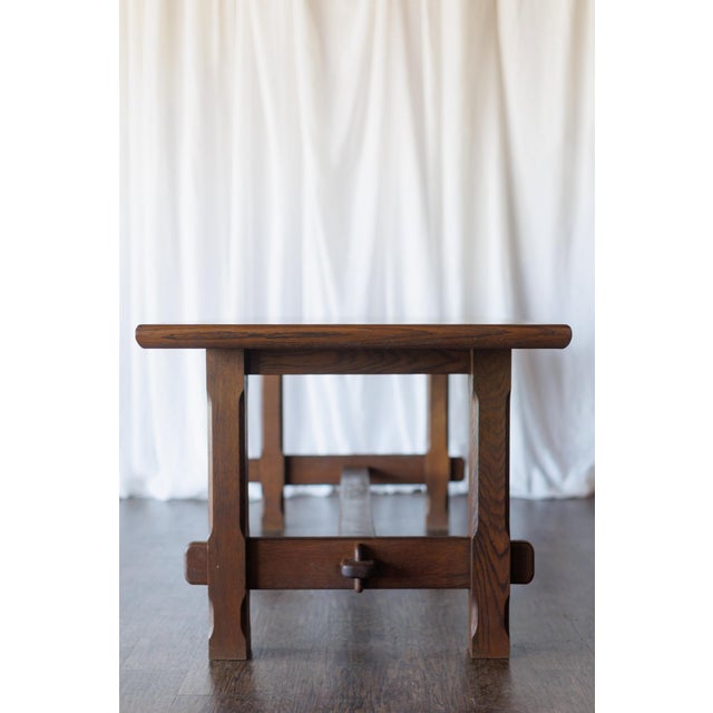 Mid-Century Modern 1950s Mid Century Dining Table With Linear Veneer Pattern For Sale - Image 3 of 15