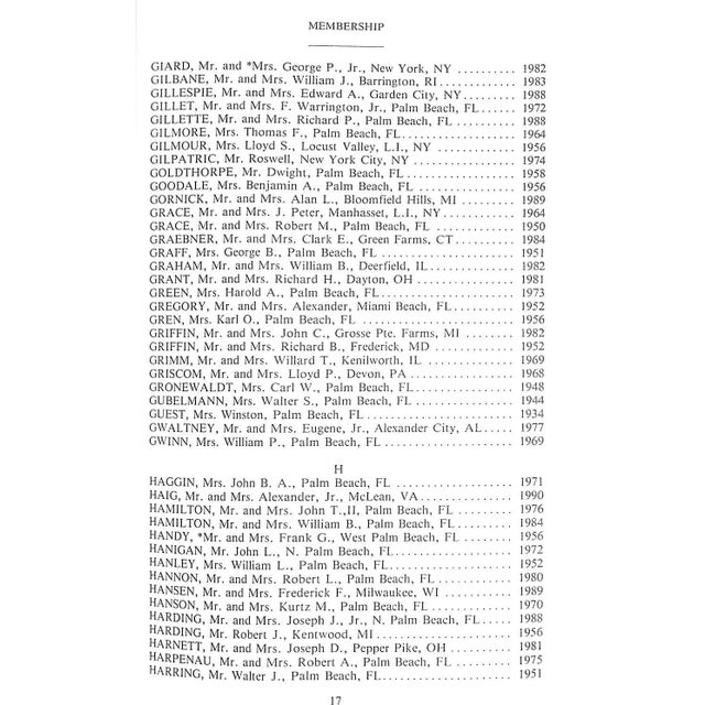 The Everglades Club 1991-1992 Members Annual For Sale - Image 11 of 11