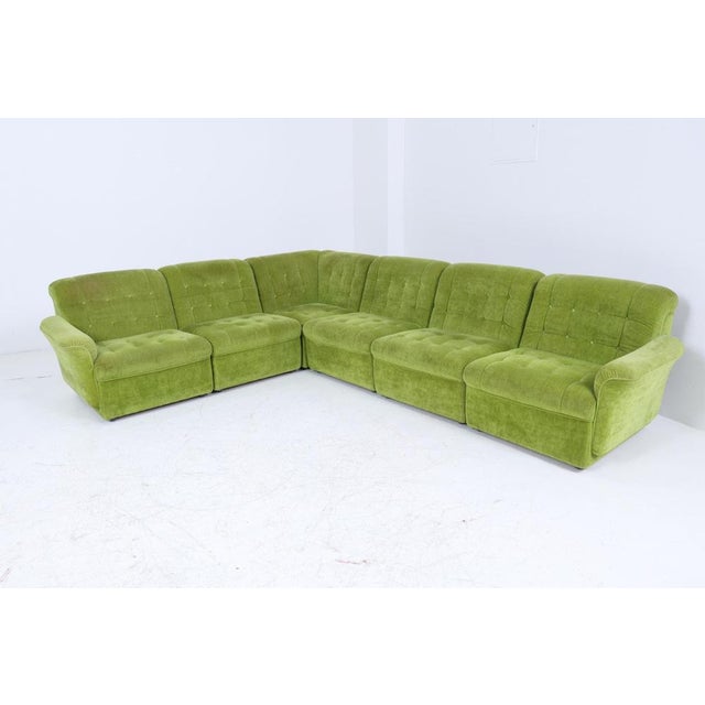Mid-Century Modular Fabric Sofa, 1970s For Sale - Image 11 of 11