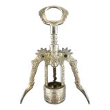 Vintage French Country Grapevine Corkscrew Wine Opener For Sale