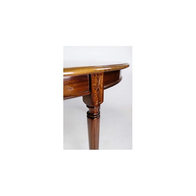 Mahogany Jensen Farre Dining Table in Hepple White Style For Sale - Image 3 of 8
