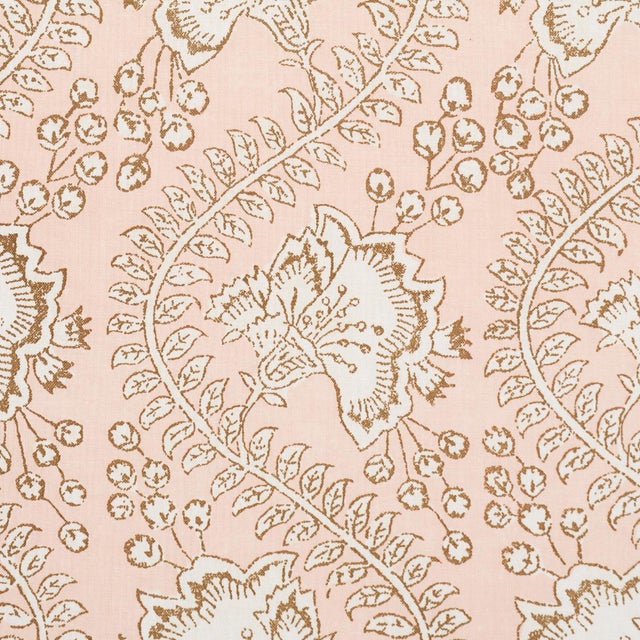 Schumacher SAMPLE - Schumacher Tombay Fabric In Blush For Sale - Image 4 of 4