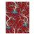 The House of Scalamandré Enchanted Meadow Fabric, Ruby For Sale