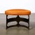 Late 20th Century Pair Mid-Century Modernist Oil Rubbed Bronze & Leather Demilune Stools for Wyeth For Sale - Image 5 of 8