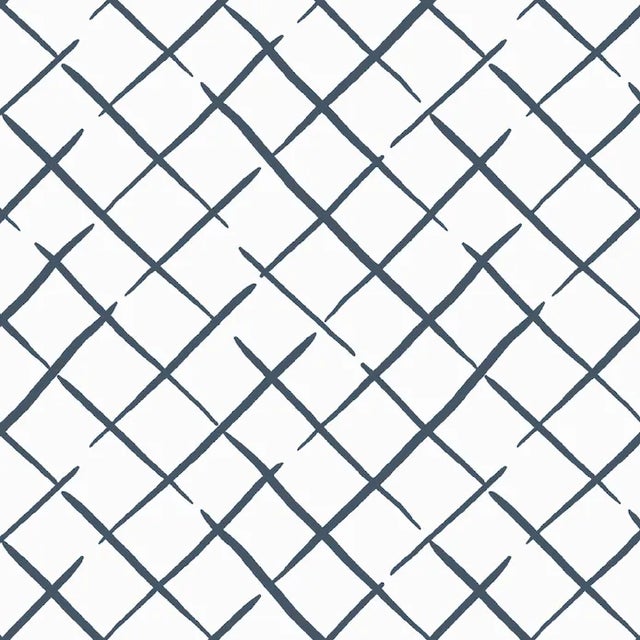 Bahama Court Reverse Navy Blue Wallpaper Sample For Sale