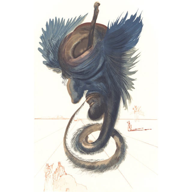 Original engraving from Salvador Dalí’s "The Divine Comedy" published by Editions d’Art Les Heures Claires, Paris, in...