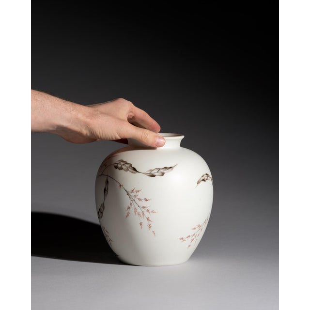 Silky Glazed Hand-Painted Vases by Fritz von Stockmayer for Rosenthal, 1940s, Set of 2 For Sale - Image 15 of 18