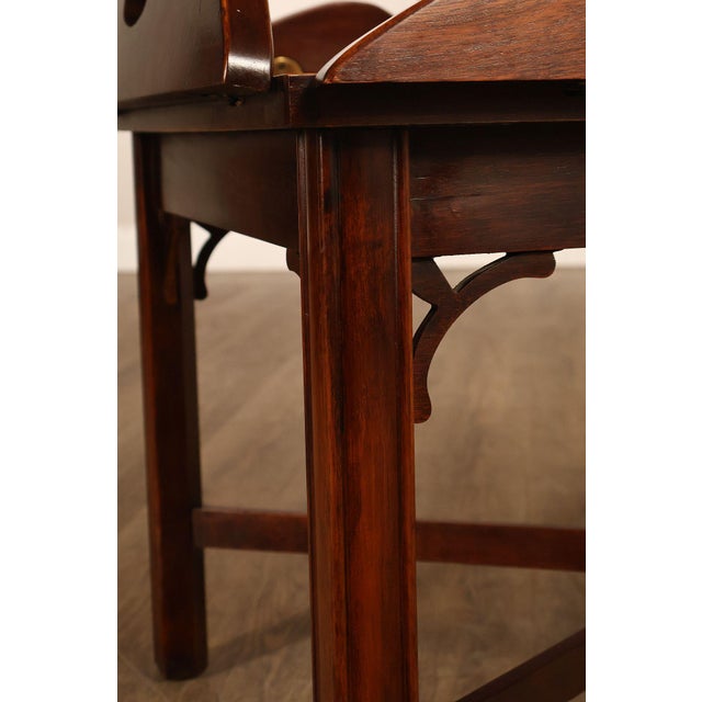 Chippendale Style Mahogany Butler's Tray Table For Sale - Image 13 of 18