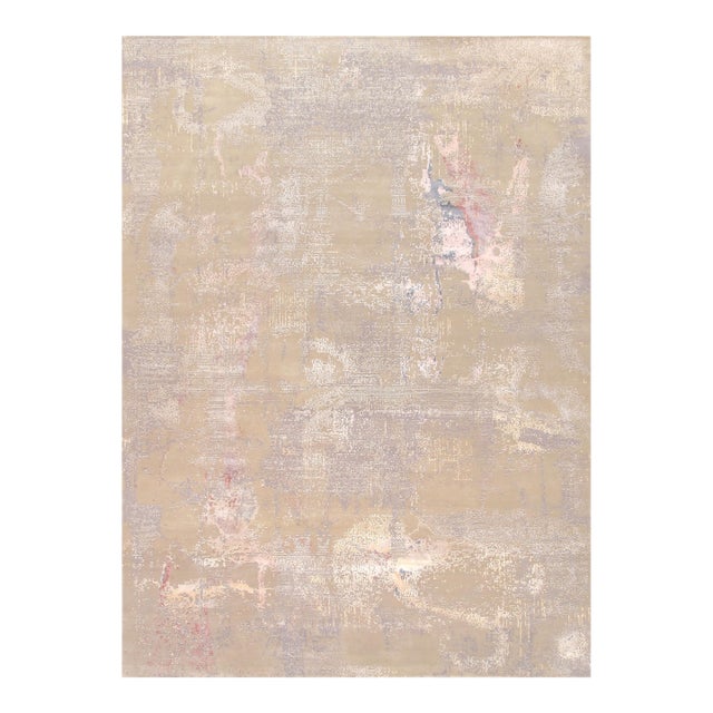 Modern Beige Area Rug-11'10'' X 15' 3'' For Sale