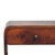 Chestnut Chestnut-Finish Mango Wood Curved Slim Coffee Table For Sale - Image 8 of 8