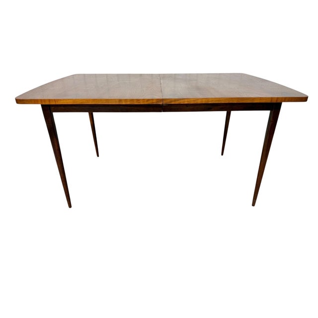 Lane Furniture Mid-Century Modern Paul McCobb for Lane Denilator Walnut Dining Table Refinished For Sale - Image 4 of 12