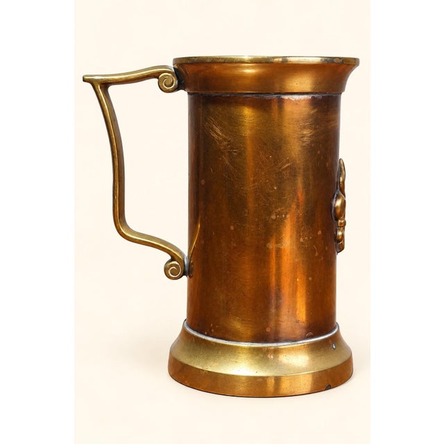 Art Nouveau Beer Mug by Max Le Verrier Bronze & Fleur-De-Lis, 1890s For Sale - Image 4 of 6