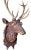 Antique Black Forest Stag Deer Head Wood Carved Sculpture Carving For Sale - Image 4 of 7