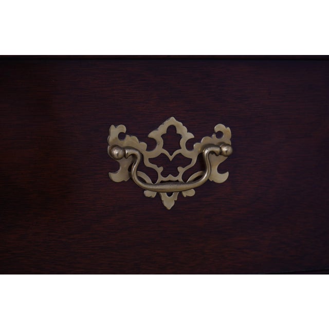 Wood Kindel National Trust 2 Piece Mahogany Chest on Chest For Sale - Image 7 of 12