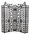 Maitland Smith Wrought Iron & Bronze Room Divider Screen For Sale