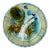 Antique 1890s French Majolica Asparagus Plate With Artichoke Sauce Well For Sale