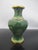 Green Chinese Cloisonne Green Enamel Flower Gilt Miniature Vase Pair For Sale - Image 8 of 10