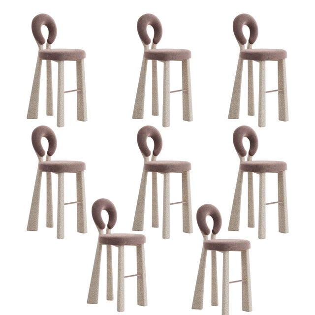 Mary Bar Chairs by Ottiu, Set of 8 For Sale - Image 10 of 10
