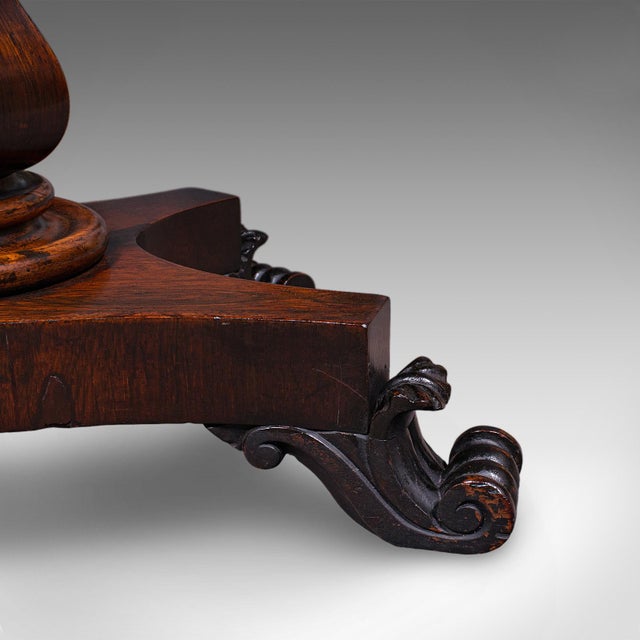 Antique Fold-Over Card Table, English, Games, Console, Bridge, Early Victorian For Sale - Image 12 of 12