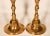Tall Vintage Industrial Modern Brass Candlesticks For Sale - Image 4 of 9