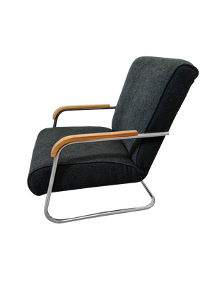 Tubular Armchair by Anton Lorenz for Ton