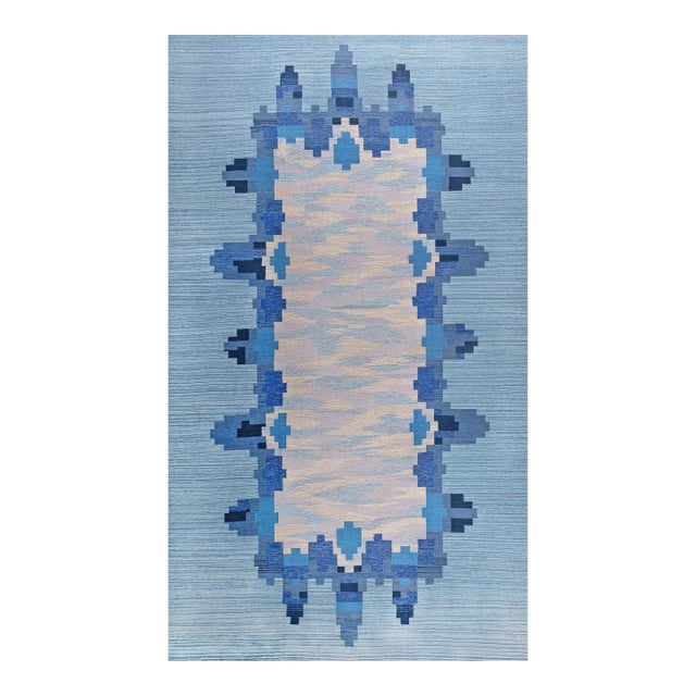 Modern Swedish Flat Weave Wool Rug by Doris Leslie Blau For Sale