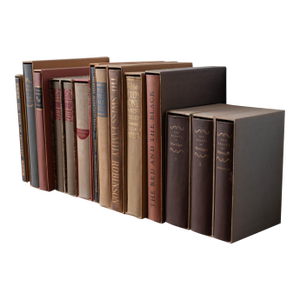 Set of 15 Heritage Press Books in Slipcases, Vintage Classic Literature Library, 20th Century