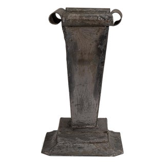 19th Century France Gray Metal Cachepot For Sale