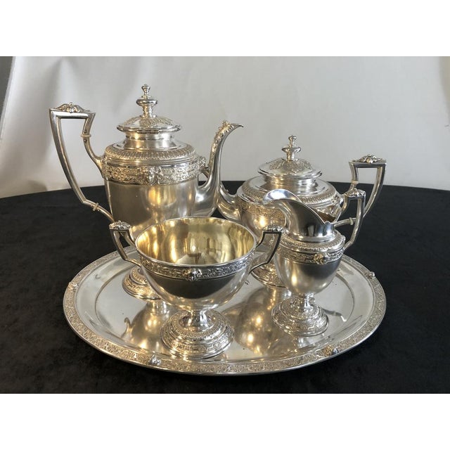 800 Silver Coffee or Tea Service by W. Lameyer & Sohn, Hannover, 1888, Set of 5 For Sale - Image 5 of 18