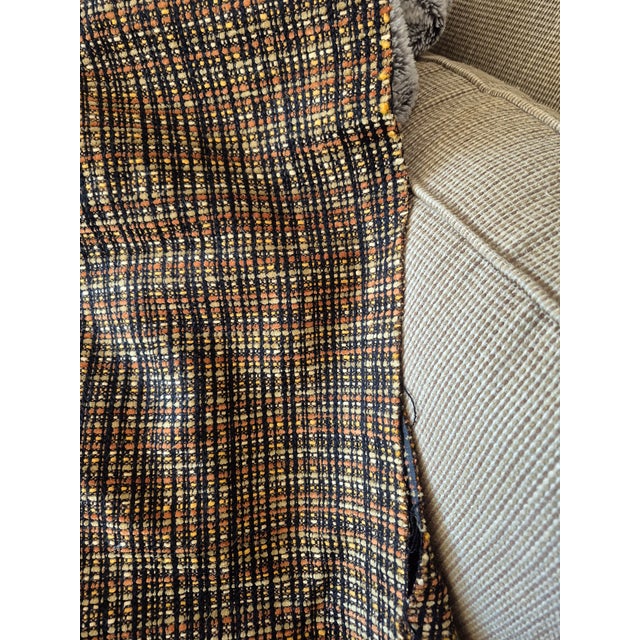 Chanel Style Black Beige Boucle Fabric Remnant For Sale - Image 9 of 9